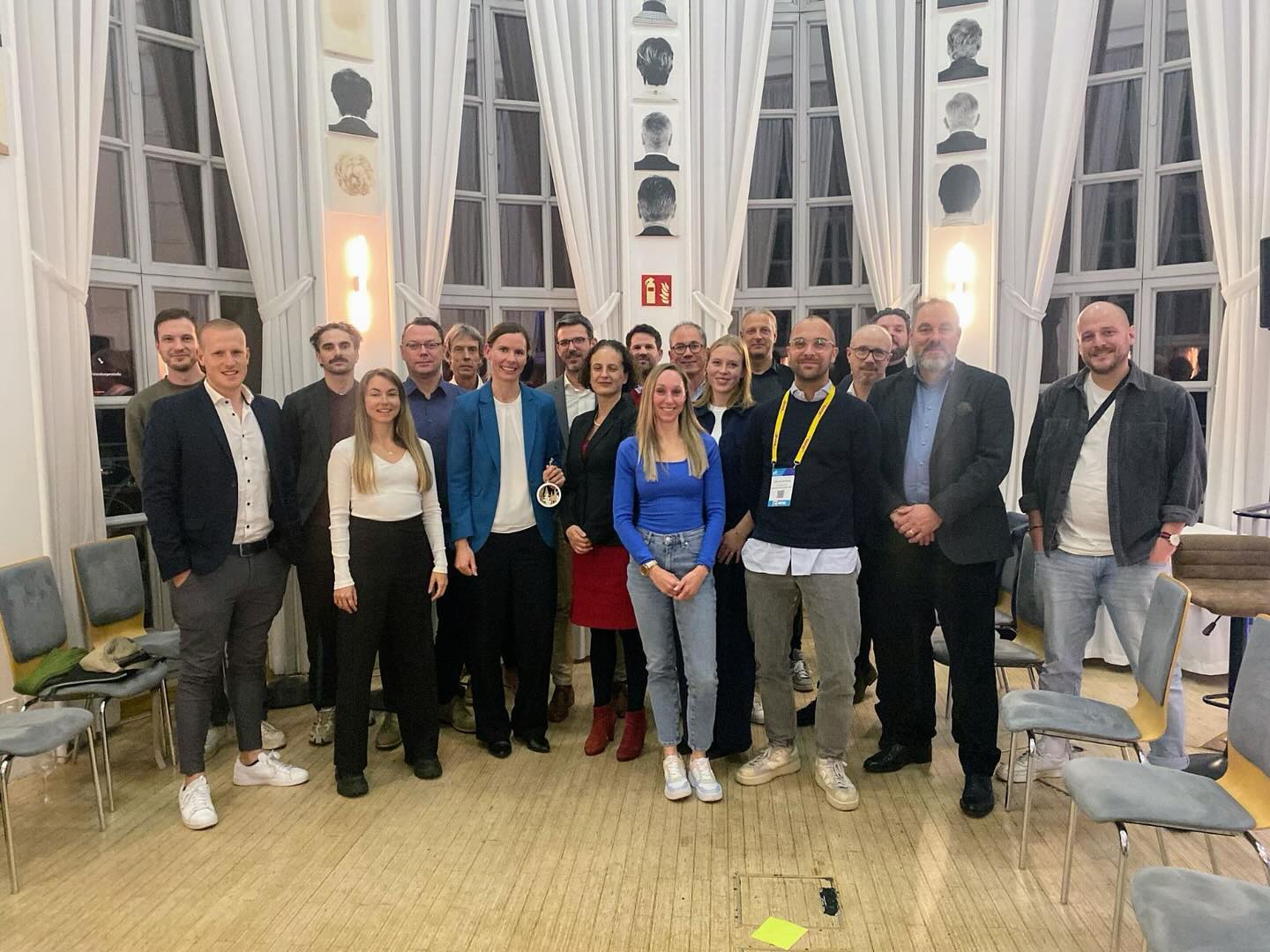 The guild gathered after an event